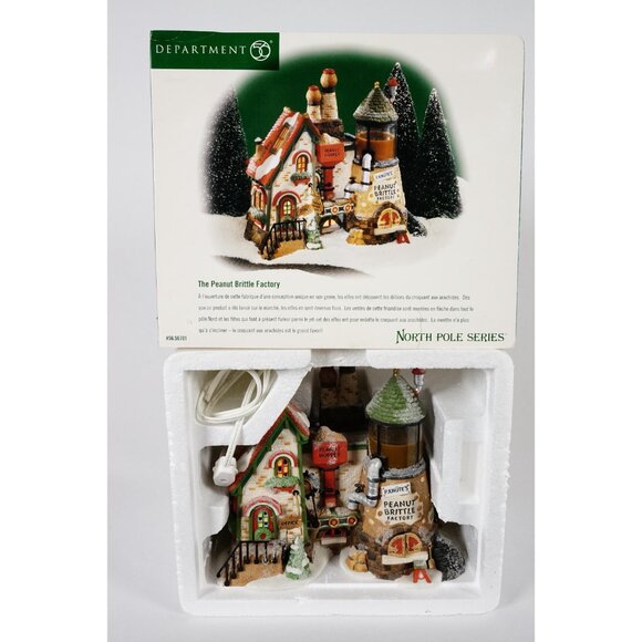 Department 56 The Peanut Brittle Factory North Pole Series #56701 Lighted House - Picture 7 of 10